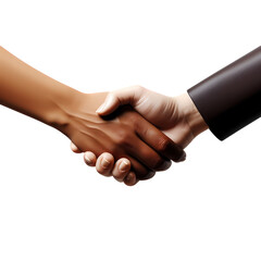 Two hand doing handshake clipart. Agreement concept 