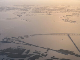 Aerial view of Gateway to the Gulf expressway