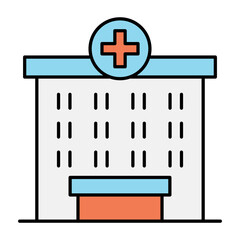Obraz premium Hospital icon