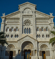 Front of Saint Nicholas Cathedral in Monaco