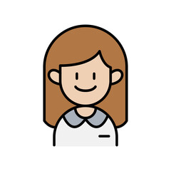 Female student icon