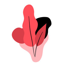 red leaves plant decoration