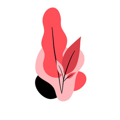 red leaves plant decoration