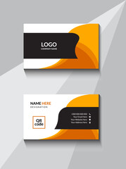 Luxury creative clean bold business card design template. Vector illustration