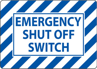 Automatic Start Hazard Sign Emergency Shut Off Switch