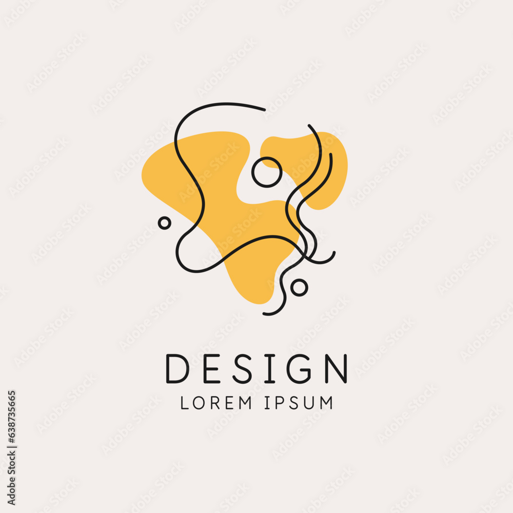Poster a composition with abstract elements in a popular style. elemetns for your design.