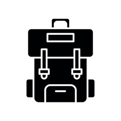 backpack sign symbol vector glyph color icon