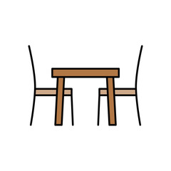 Dining table icon