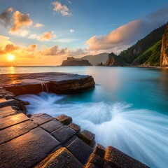 sunset on the beach generative AI tools