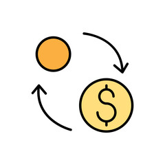 Coin exchange icon