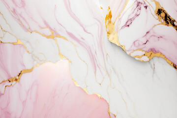 Pink marble textured abstract background. AI