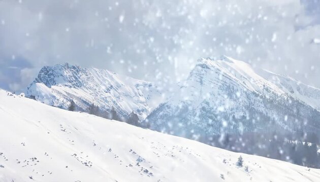 snow covered mountain, with heavy snowfall, snow, winter, landscape, nature, ice, peak, slope, mountain range, glacier, white, view, cold, sky, mountain, mountains, season