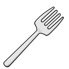 Cartoon Fork