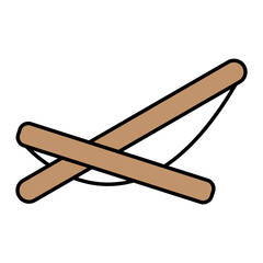 Beach chair icon