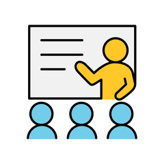 Business presentation icon