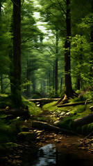 Obraz premium Rainforest in the morning