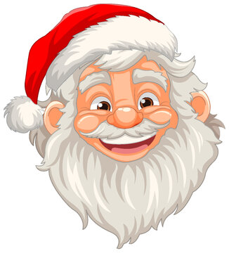 Cheerful Santa Claus Cartoon Character Enjoying a Pint