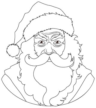 recommend clip art: Furious Bald Elderly Man with Beard and Mustache