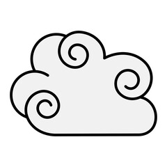 Japanese cloud icon