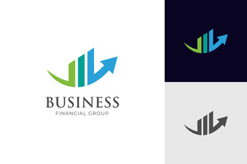 Finance arrow grow up logo icon design for business element symbol icon design