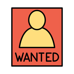 Criminal poster icon