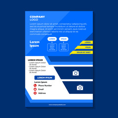 Abstract Geometric Pamphlet Design for Business or Promotion