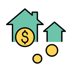 Real estate investment icon