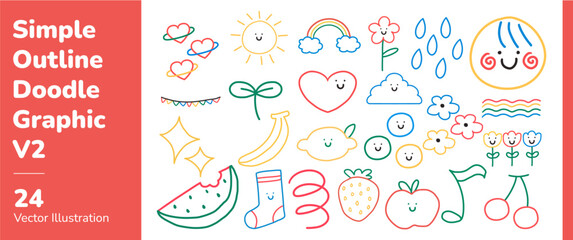 Simple Outline Doodle Graphic 2