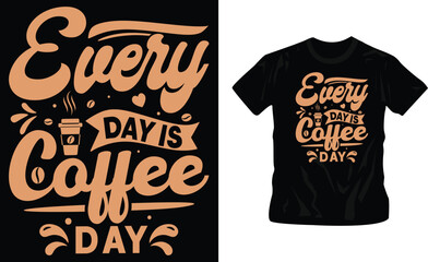 inspiration with coffee, slogan graphic typography design for print, illustration art, vector, vintage style t-shirt design editable template