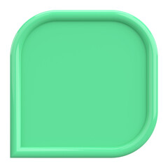 Price tag. Text box. 3D illustration.