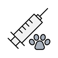 Pet vaccine icon