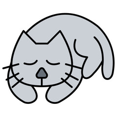Cat sleep icon