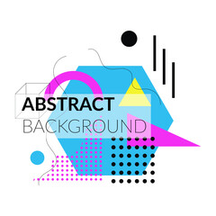 Abstract Vector Background with Geometric Shape and Form Vector Template