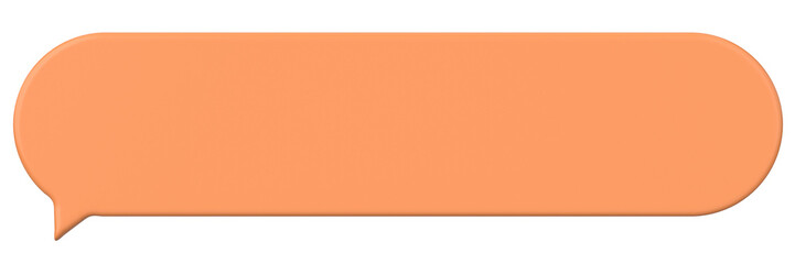 Speech bubble. Chat bubble. 3D illustration.