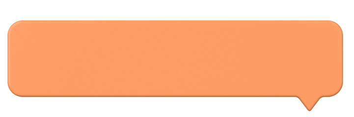 Speech bubble. Chat bubble. 3D illustration.