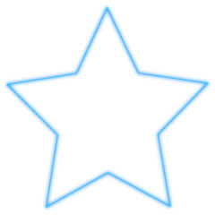 Blue Star Icon with Glow Effect