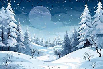 Winter background of snow