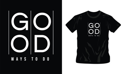 Good cool box t-shirt design editable template