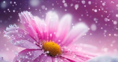 Obraz premium close up of pink daisy background
