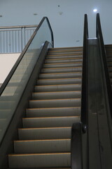 escalator stairway up high sky