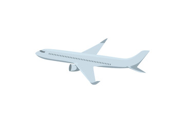airline flat design vector illustration. Isolated white background.