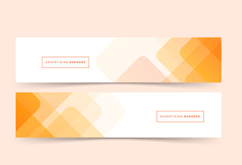 banne background advertising. white orange transparent. memphis abstract eps 10