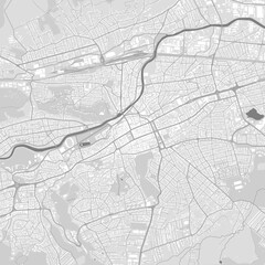Fototapeta na wymiar Black and white Cluj-Napoca map