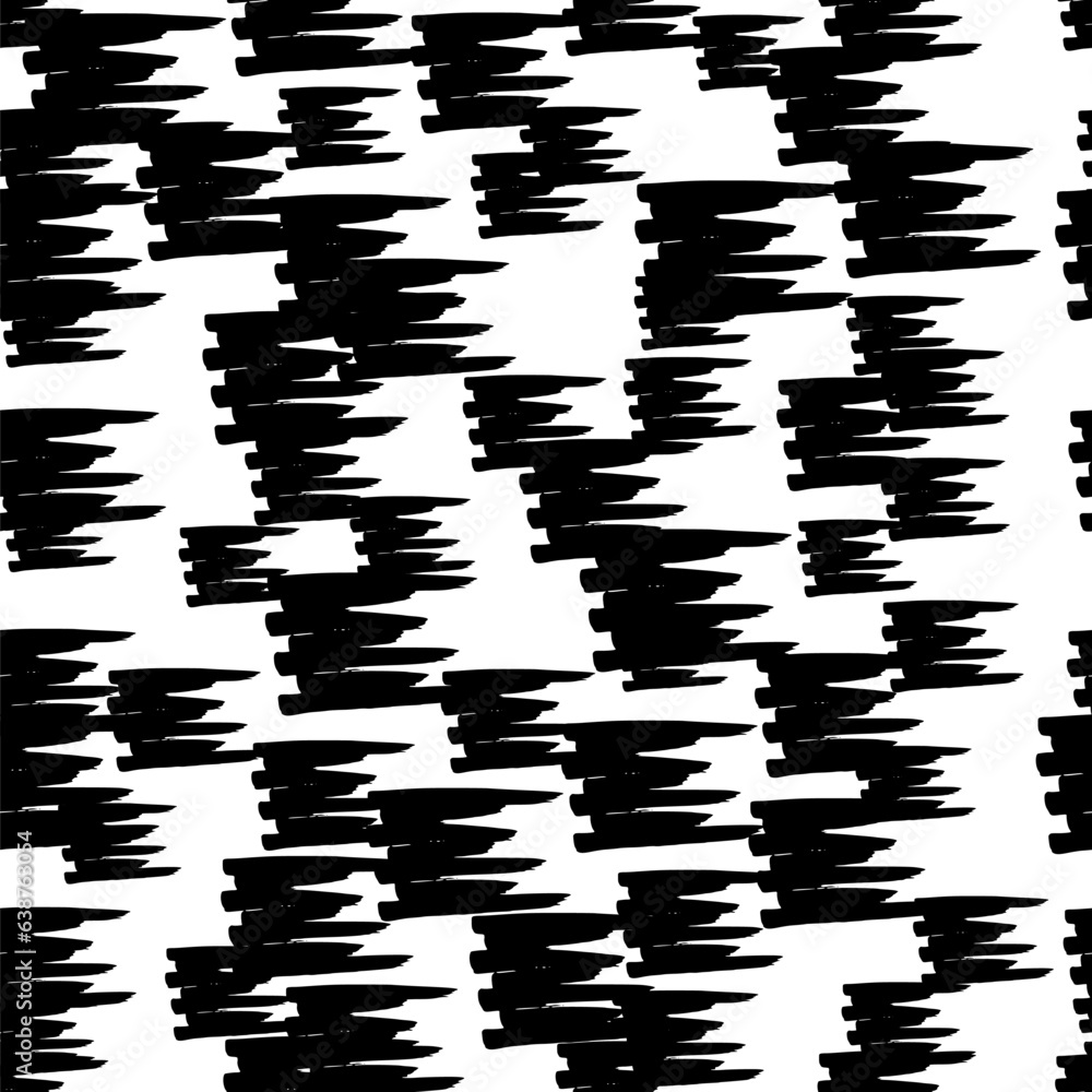 Poster seamless pattern with hand drawn scribble smears