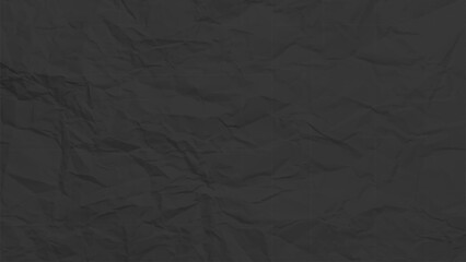 Black clean crumpled paper