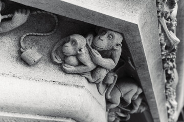 Sculture de singe