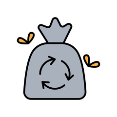 Garbage bag icon
