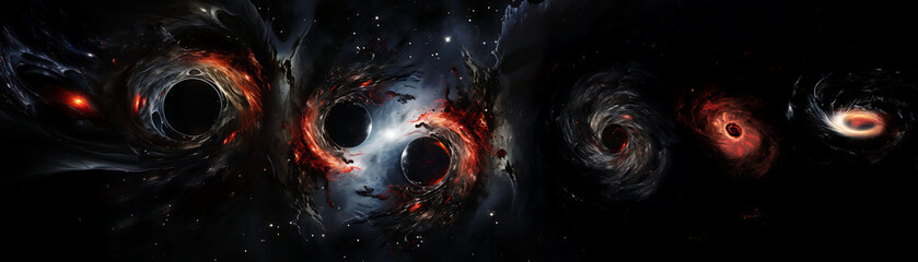 two black holes just before they collide