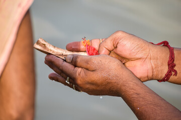Tarpan at the riverside	Ganga