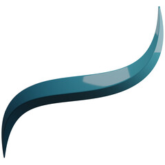 3D abstract shape illustration. Fluid design element holographic liquid 3D shape. Abstract background 3d rendering.